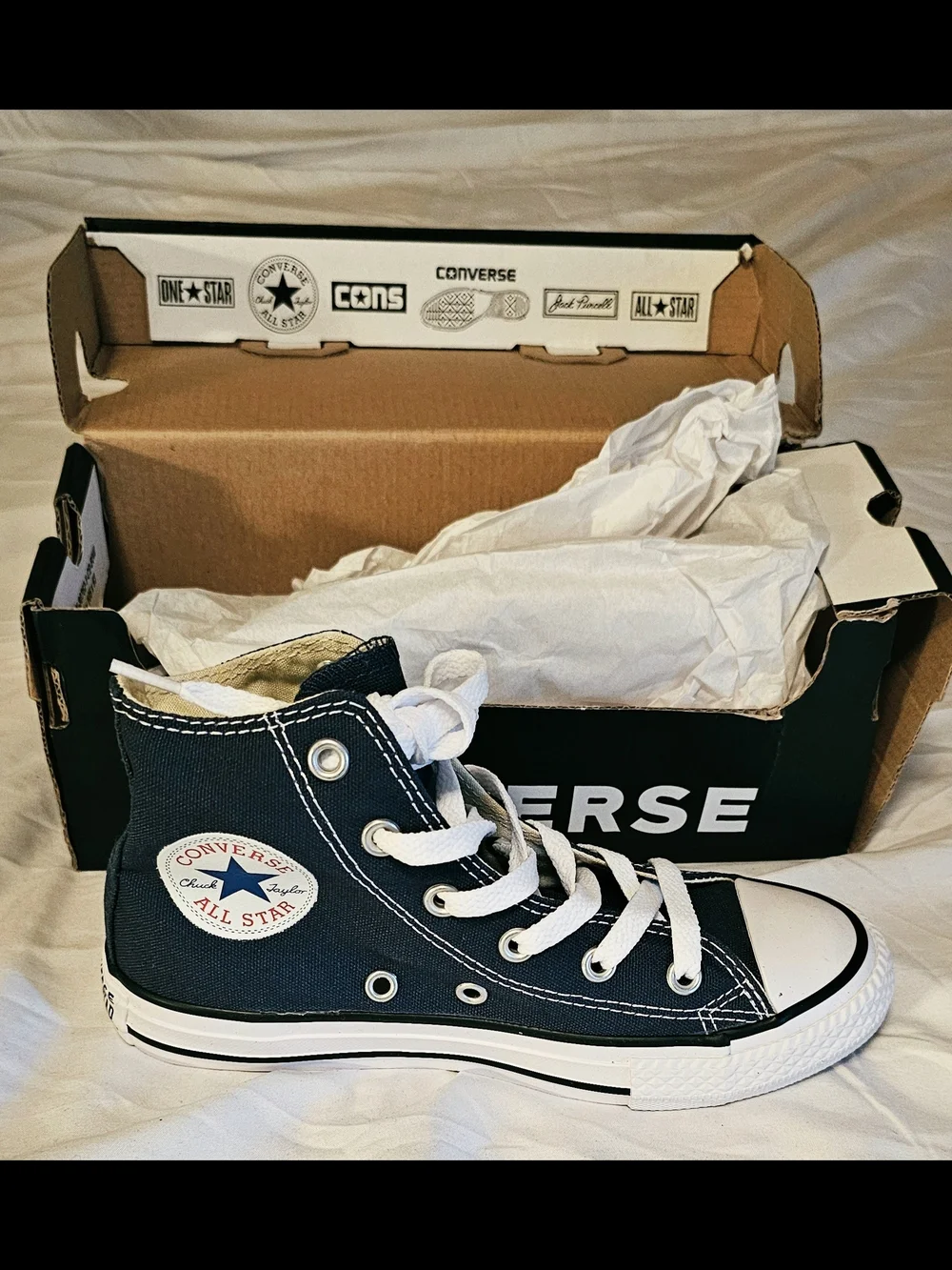 Converse Navy High Top All Star Sneakers Kids